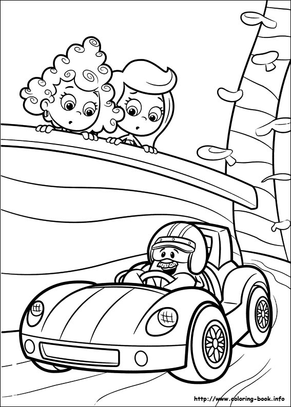 Plansa de colorat cu Bubble Guppies 69 71